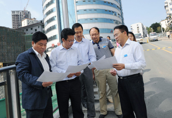刘学勤副市长调研市人民医院改扩建工程